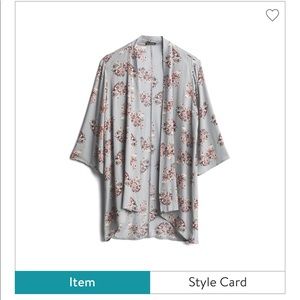 Stitch Fix Pink Clover Maples Open Kimono NWT